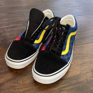 Vans Old Skool OTW Rally Red & Blue Checkerboard W8/M6.5
